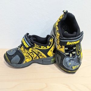Batman Light Up Sneakers Toddler Size 6